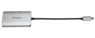 Produktbild von Targus ACA948EU, USB 3.2 Gen 1 (3.1 Gen 1) Type-C, HDMI, USB 3.2 Gen 1 (3.1 Gen 1) Type-A, USB 3.2 Gen 1 (3.1 Gen 1) Type-C, 5000 Mbit/s, Silber, 100 W, USB