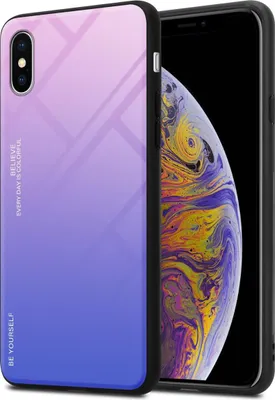 Produktbild von Cadorabo Hülle für Apple iPhone XS MAX Schutz Hülle in Schwarz Handyhülle TPU Etui Cover Case Tempered Glas