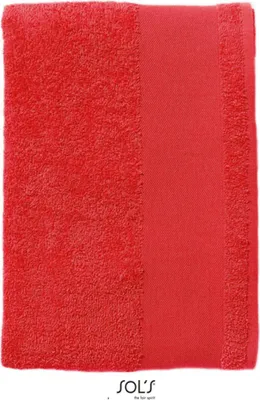 Produktbild von SOLs 89008 | Bath Towel Bayside | 70 x 140 cm - Farbe: Red - Größe: 70 x 140 cm