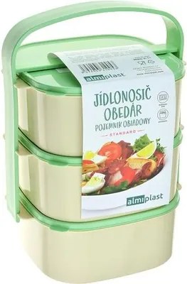 Obrázek produktu pro Jídlonosič 3 Patra S 1L Miskami_Extutc