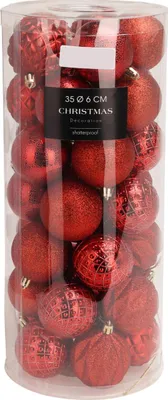 Produktbild von Weihnachtskugeln 6 cm, 35 Stück