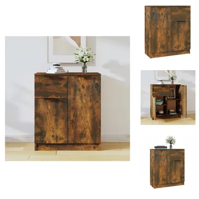 Immagine prodotto di vidaXL Credenza rovere affumicato 60x30x70 cm materiale legno - Credenze