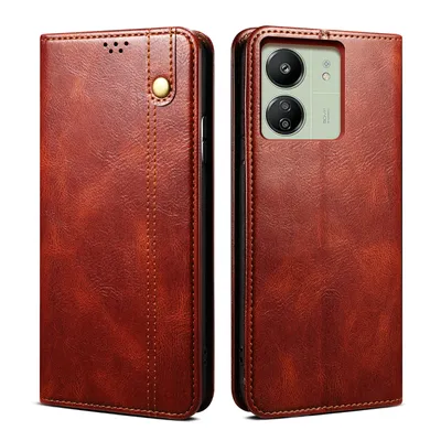 Obrázek produktu pro Pouzdro pro Xiaomi Poco C65 /Redmi 13C 4G kožené flip pouzdro peněženka s funkcí stojánku červené