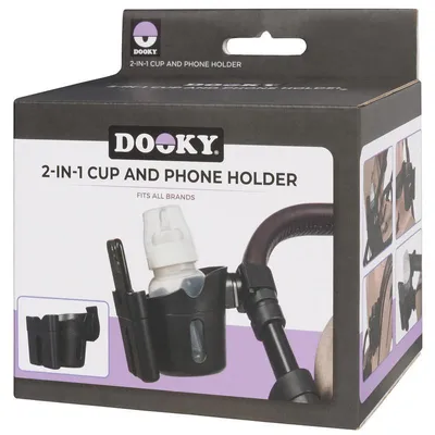 Image de Porte-boissons et porte-téléphone portable 2en1