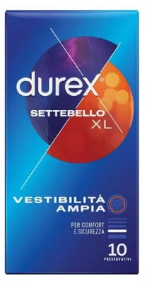 Immagine prodotto di Profilattico Durex Settebello Extralarge 10 Pezzi