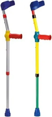 Produktbild von Unterarmgehstütze KIDDY LINE,Ergogriff bunt/eloxal,