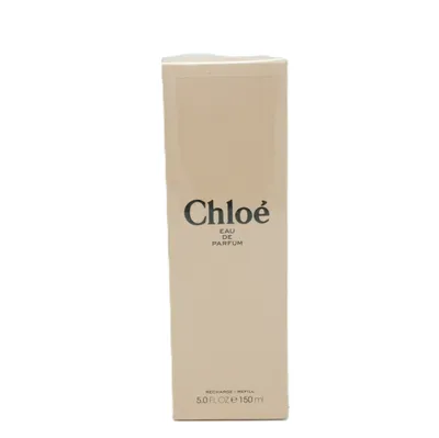 A beige box for Chloé Signature Eau De Parfum Recharge 150ml.