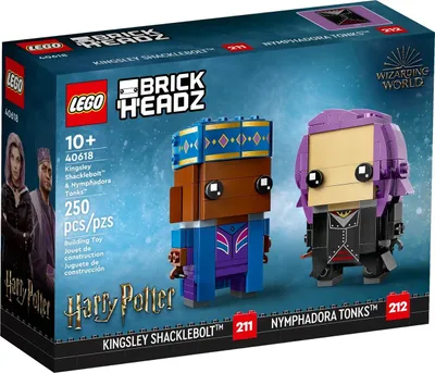 Produktbild von LEGO® BrickHeadz 40618 Kingsley Shacklebolt™ & Nymphadora Tonks™