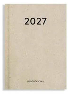 Image de matabooks - Agenda de bureau A6, modèle Samaya 2027, couleur : naturel (version allemande/anglaise)