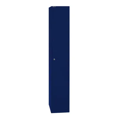 Produktbild von Garderoben- und Schließfachsystem, blau, 1 Fach mit Hutboden und ein