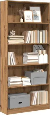 Produktbild von vidaXL Bücherregal Artisan-Eiche 80x24x176 cm Holzwerkstoff