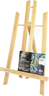 Produktbild von Mont Marte kleine Tischstaffelei aus Buchenholz 40 x 22 x 23,5 cm – Ideale Holzstaffelei für Leinwände, Keilrahmen bis 40 cm