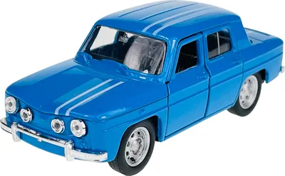 Obrázek produktu pro Welly Old Timer, model Renault R8 z roku 1960, barva modrá, kovový model, měřítko 1:34 - 1:39, , v originální krabici, kód produktu 43690