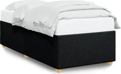 Produktbild von vidaXL Bettgestell ohne Matratze Schwarz 90x190 cm Stoff