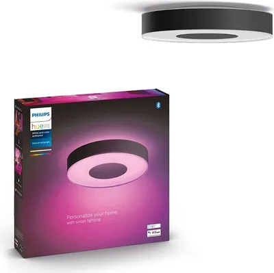 Immagine prodotto di Plafoniera LED Philips HUE 4116330P9 Infuse 33,5W 2350lm 2000-6500K nero compatibile con SMART HOME di hornbach