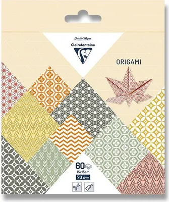 Obrázek produktu pro Clairefontaine 95636C, Papír, Vícebarevný, Vzorovaný, Čtverec, 70 g/m², 150 mm