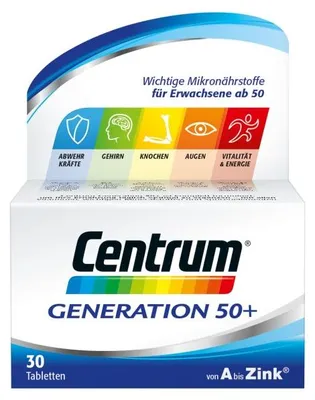 Produktbild von Centrum Generation 50+ Tabletten, 30 St. Tabletten