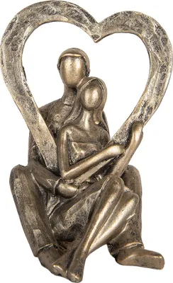 Obrázek produktu pro Dekorativní figurka Clayre & Eef 11x10x15 cm, stříbrná barva, plast