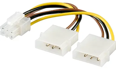 Zdjęcie produktu dla Microconnect PI1919, PCI-E (6-pin), 0,2 m, Męska, Żeńska, Prosty, Prosty