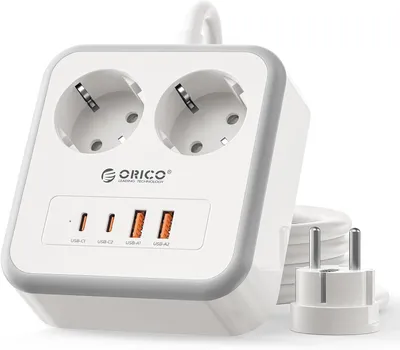 Obrázek produktu pro USB-C zásuvka s výkonem 20W (PD) - 2 zásuvky AC - 1,5 m - bílá
