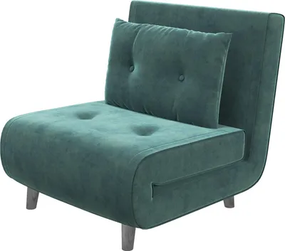 Produktbild von Schlafsessel, Klappsessel Mit Bettfunktion, Einzelsofa Mit Kissen, Gästebett, Polstersofa Mit Samtoptik, Dunkelgrün, 77 X 88 X 83 Cm