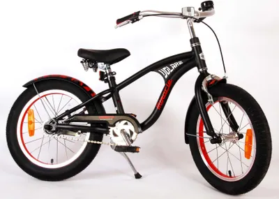 Produktbild von TPFSports Miracle Cruiser Kinderfahrrad - Jungen - 16 Zoll - Rücktritt + Handbremse - Mattschwarz