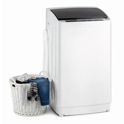 Produktbild von 5 kg Waschmaschine Toplader mit Schleuder, Waschvollautomat mit 8 Programme & 5 Wasserniveaus, Miniwaschmaschine 400W