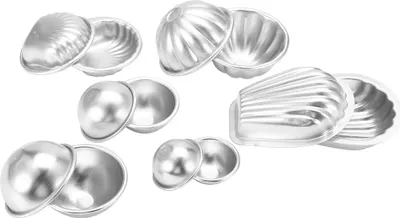 Produktbild von Handgefertigte Badebombenformen aus Aluminiumlegierung, sprudelnde Bastel- und DIY-Kuchenformen