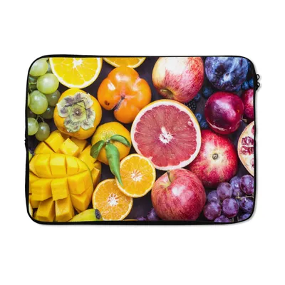Produktbild von MuchoWow® Laptop Hülle 14 ZollObst - Regenbogen - Farben Laptoptasche - Laptoptasche - Stoßsicher - Schutzhaube