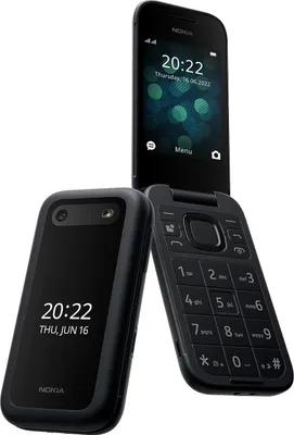 Produktbild von Nokia 2660 Flip TA-1474 Schwarz 4G LTE Dual Sim Senioren Tasten Klapp Handy