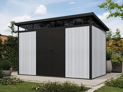 Produktbild von WPC Gartenhaus Modell Skylight Pent 7,40 m²