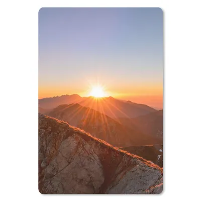Produktbild von MuchoWow® Mauspad Mousepad Berg - Landschaft - Sonne 18x27 cm - Mousepads - Maus Mat - Pad - Mausunterlage