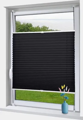 Immagine prodotto di Tenda a soffietto color antracite per finestre e porte, 105x130 cm, effetto stropicciato