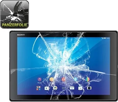 Produktbild von 1x Panzerfolie für Sony Xperia Z4 Tablet ANTI-SCHOCK Displayschutzfolie HD KLAR