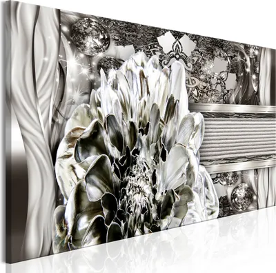Produktbild von Modernes Wandbild b-A-0792-b-a (150x50 cm) - 1 Teilig Bilder Fotografie auf Leinwand Foto Bild Dekoration Wand Bilder Kunstdruck BLUMEN ABSTRAKT