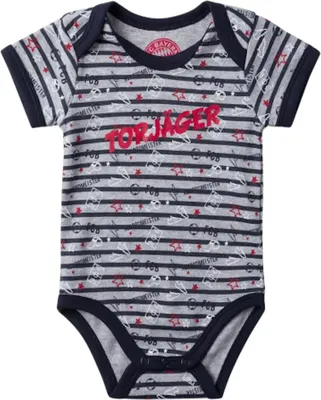 Produktbild von FC Bayern München Baby Body Torjäger navy/grau-melange 50/56