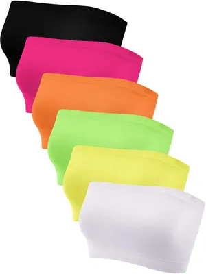 Immagine prodotto di Reggiseno a fascia senza spalline Geyoga da donna, senza cuciture, elasticizzato, non imbottito, taglia 6
