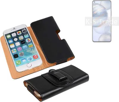 Produktbild von K-S-Trade Schützhülle Handyhülle kompatibel mit Huawei Honor 30 Holster Gürtel Tasche Schutzhülle Handy-Tasche Smartphone Case Seitentasche