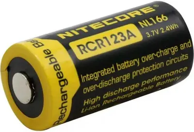 Produktbild von Batéria CR-123 LiIon 3,7V 16340 650mAh NITECORE