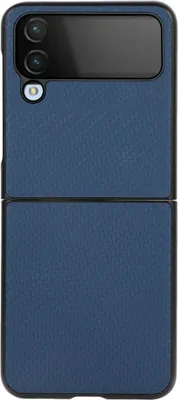 Immagine prodotto di Custodia König Design compatibile con Samsung Galaxy Z Flip4 5G, realizzata in plastica morbida, custodia protettiva per cellulare, colore blu