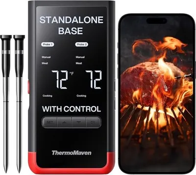 Produktbild von Kabelloses, intelligentes Bluetooth-Fleischthermometer mit 6 Sensoren und unbegrenzter WLAN-Reichweite