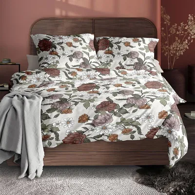 Produktbild von Irisette Mako-Satin Bettwäsche Wave 8625 kupfer 135x200 cm + 80x80 cm