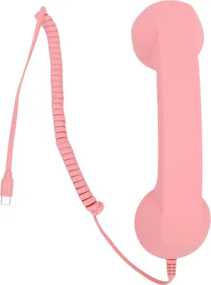 Zdjęcie produktu dla Retro słuchawka telefoniczna, typ C, vintage, przewodowa, przenośny odbiornik komórkowy z głośnikiem i mikrofonem do mobilnych wideokonferencji, połączeń telefonicznych, Bes