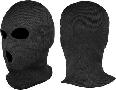 Produktbild von Kopfhaube feinstrick 3-Loch, schwarz