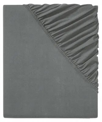 Produktbild von LIVARNO HOME Jersey Spannbettlaken Grau 90x200 cm