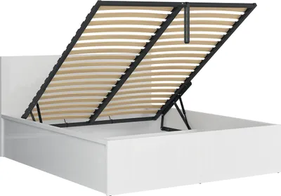 Produktbild von Bett mit Bettkasten 160x200cm Weiß