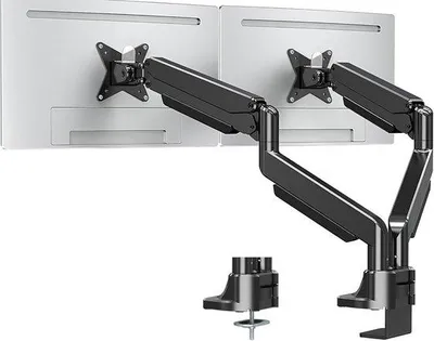 Produktbild von Famanu Doppelter Monitorarm für 2 Bildschirme - Verstellbare Höhe und Neigung
