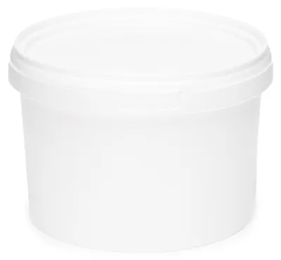 Immagine prodotto di Secchio Garronda con coperchio, 0,5 litri, 1 pezzo, per la conservazione di prodotti alimentari e chimici Bianco GD-0071