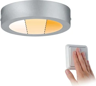 Zdjęcie produktu dla Paulmann Deckenleuchte Carpo 79789 Chrom matt 230V Dim to warm 10,2W 1200Lumen