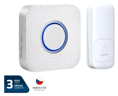 Obrázek produktu pro Zvonek bezdrátový GETI GWDK108W kinetický